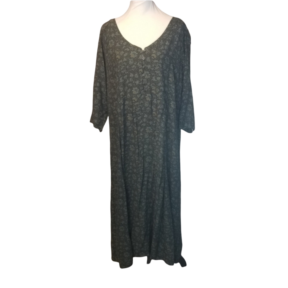 Vtg 90ss Eddie Bauer floral modest long dress